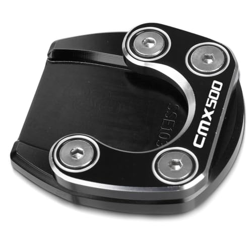 Béquille latérale Honda Rebel 500 250 300 Plaque d'agrandissement moto noir