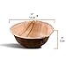 Naturally Chic Palm Leaf Bowls - 5 Inch Round - Bamboo Like, Eco Friendly, Disposable, Compostable and Biodegradable Bowls for Catering, Weddings and Parties
