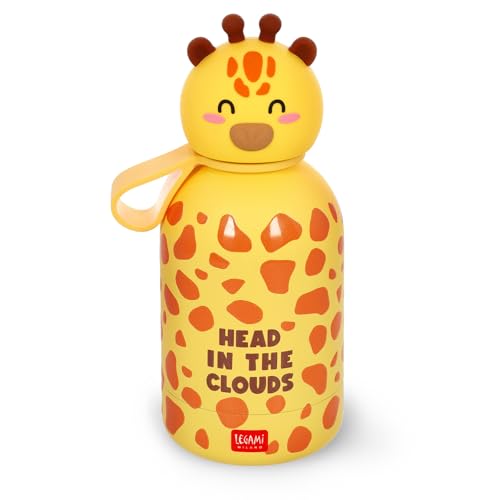 Legami - Botella De Agua Para Niños Hot Cold Bff, Giraffe, Doble Capa De Acero Inoxidable 18 8 Con Cierre Hermético, Se Mantiene Caliente Duran Legami - Botella De Agua Para Niños Hot Cold Bff, Giraffe, Doble Capa De Acero Inoxidable 18 8 Con Cierre Hermético, Se Mantiene Caliente Duran