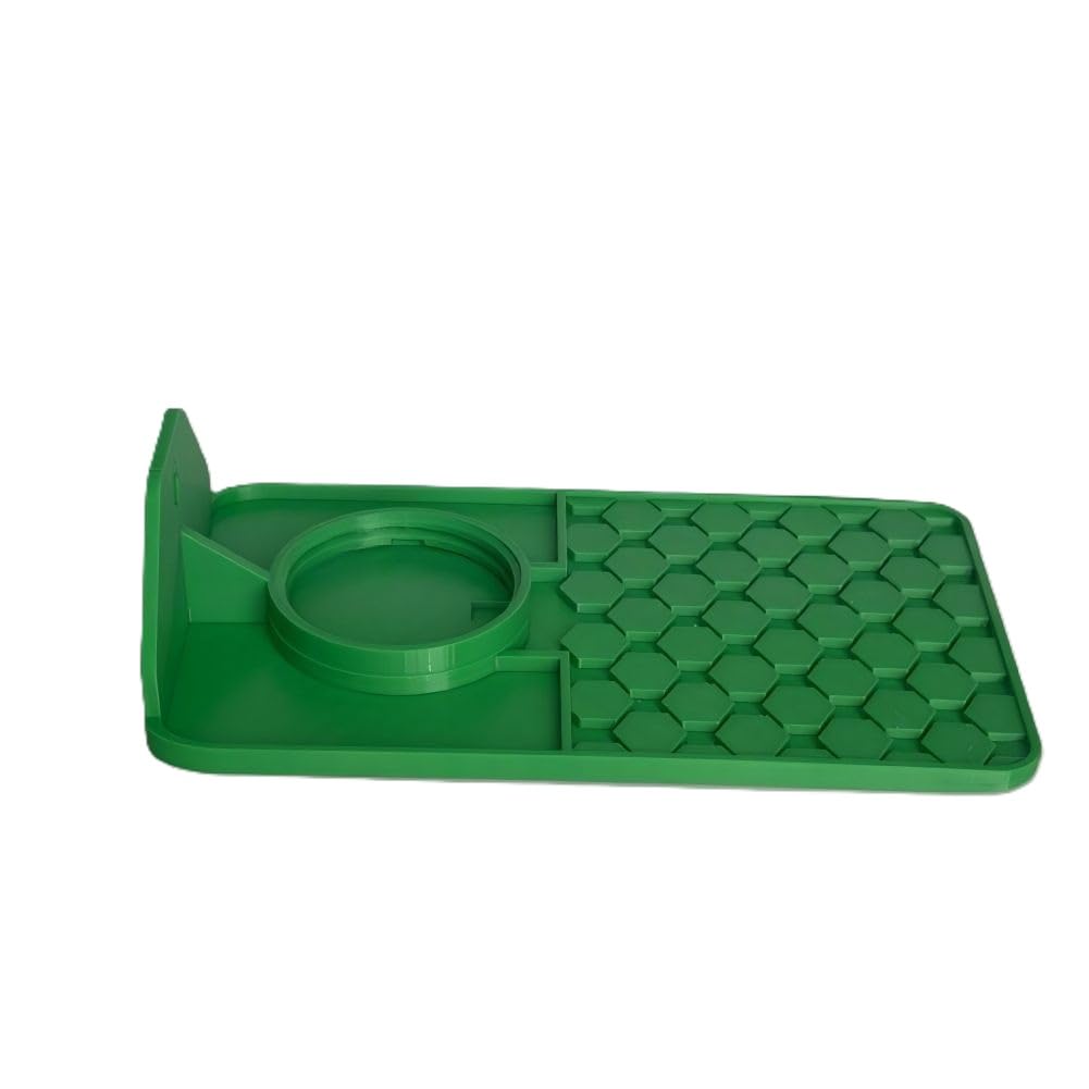 Wall Mounted Insect Drinker | Outdoor Watering Station for Garden | Green For PLA Feeder with Anti-Drown Groove | Thickened Weatherproof Design for Birds and Bees(Bottleless)