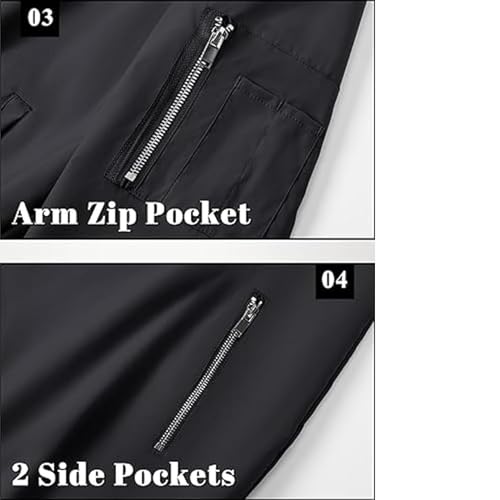 Image of MIA FASHION Winter Jacket For Men Puffer Jacket, Lightweight Transition Jacket Nylon Quilted standard length Puffer Jacket Full Sleeve Monsoon Jackets For Men