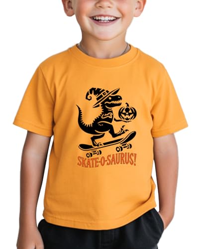 Pumpkin Shirt Toddler Halloween Shirt for Kids Boys Girls Halloween T-Shirts Ghost Clothes Short Sleeve Cotton Tee 2T-8Y