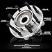 DNA MOTORING Front Wheel Bearing Hub Assembly w/ABS Sensor Compatible with 14-18 Ram 2500/3500 4WD, OEM-WHA-0224