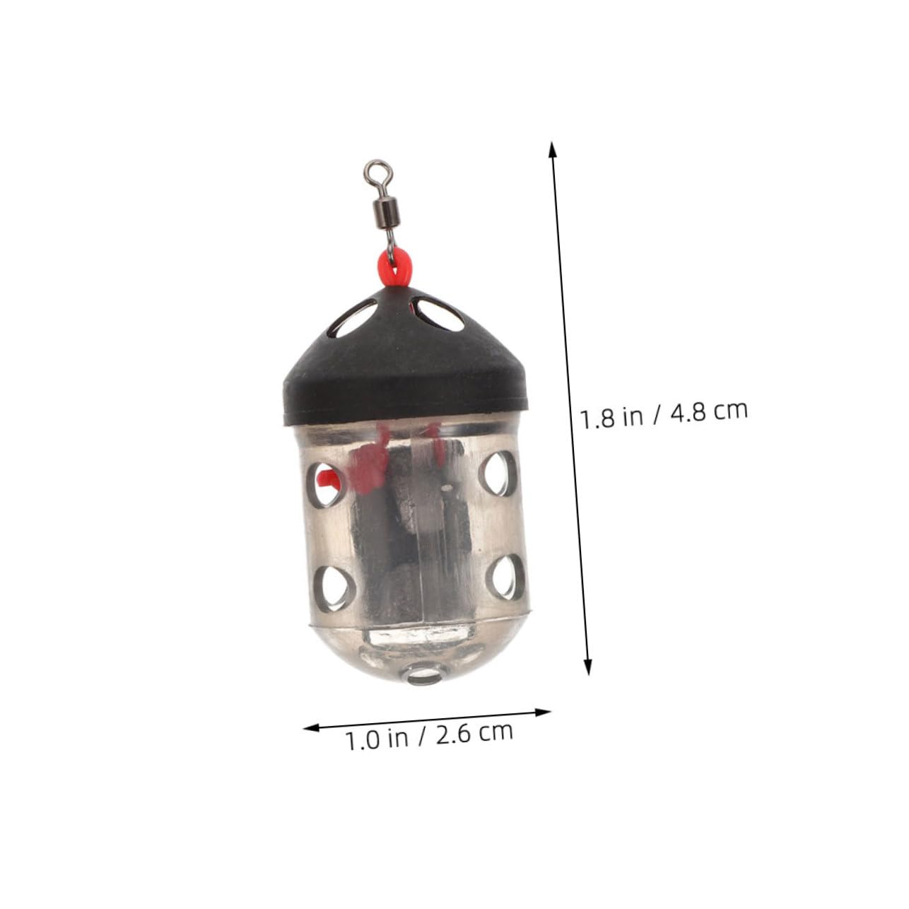 Abaodam 10Pcs Fishing Bait Holder Cage Portable Carp Fishing Tackle Feeder Basket for Beginners Pros Compact Design for Enhanced Catch Efficiency and Versatile Fishing