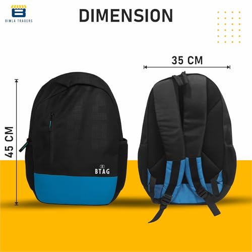 Image of Btag 27Ltrs Stylish Laptop & Casual Backpack | Water-Resistant, Comfortable, Lightweight & Trendy | Large Storage, Smooth Zippers, Spacious & Travel-Friendly | Ideal for Work, Study & Daily Use