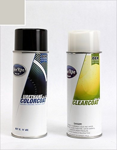 ColorRite Aerosol for Buick All Automotive Touch-up Paint - Medium Gray Metallic Clearcoat (Wheel) WA7719 - Color+Clearcoat Package