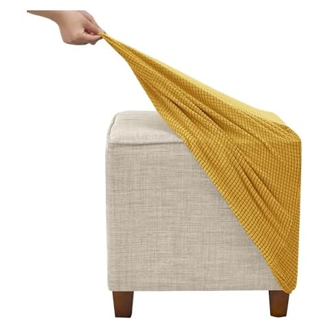 JHLD Small Ottoman Cover with Elastic Cover