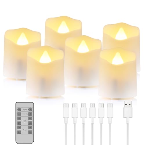 Velas LED sin llama con mando para evitar incendios en decoración navideña y del hogar