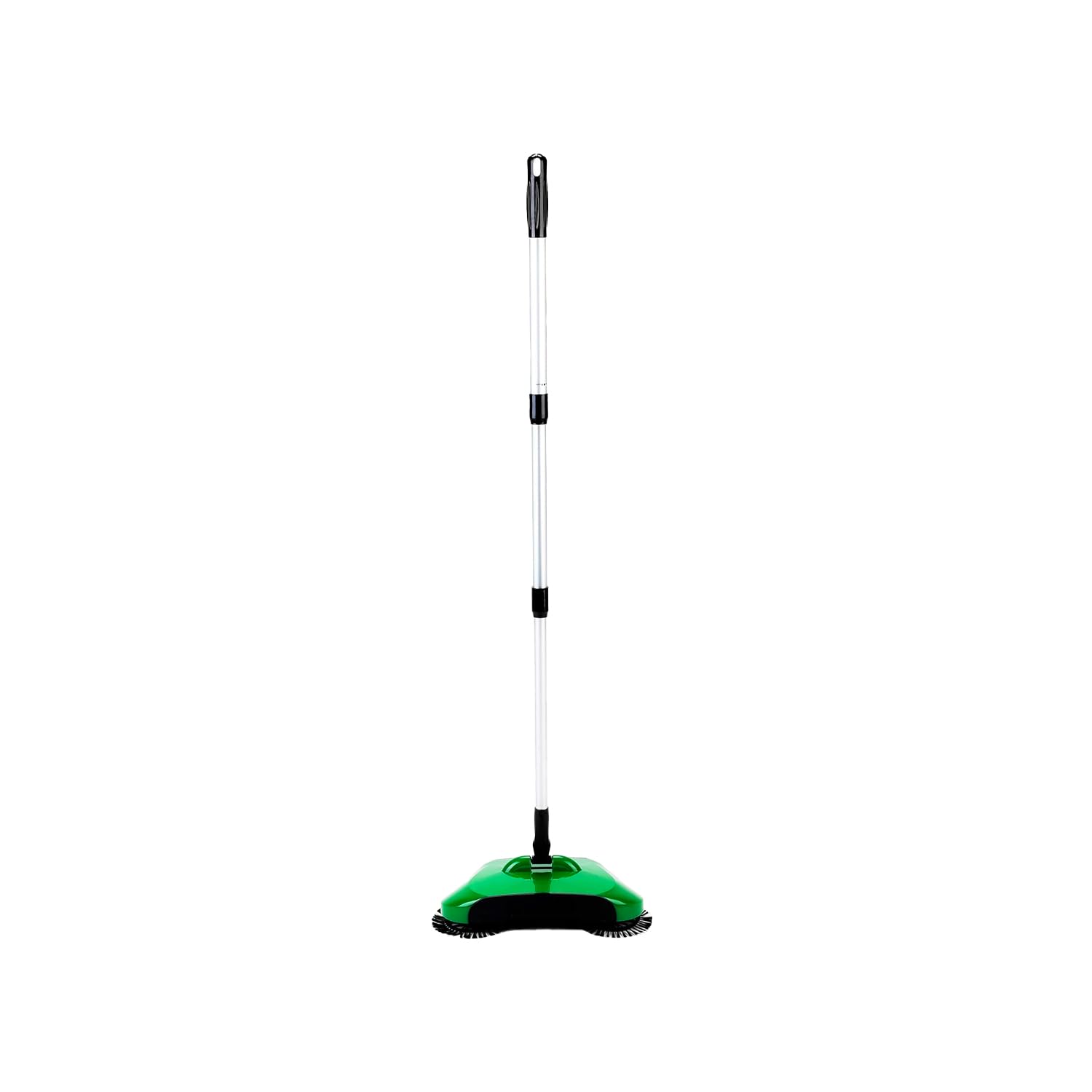 Avilia Scopa Rotante Manuale Multisuperficie - con Serbatoio Polvere, in Ferro e Plastica, Verde e Nero, Senza Elettricità, 38x21x110cm