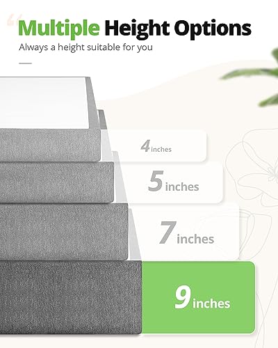 Tatago 5 Inch Heavy Duty Metal Box Spring, 3000Lbs Max Weight Capacity Mattress Foundation, Strong Support Bed Base, Non-Slip, No Noise, Easy Assembly, Queen #TOP5