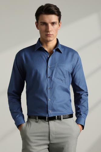 Image of Van Heusen Men's Cotton Solid Slim Fit Shirt
