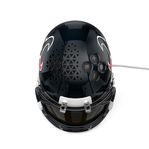 Image of NFL Echo Dot Bundle: Includes Echo Dot | Charcoal and Limited-Edition NFL Helmet Stand | Houston Texans