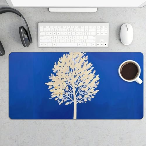 Protector de escritorio blanco grande antideslizante y resistente al agua miniatura 5