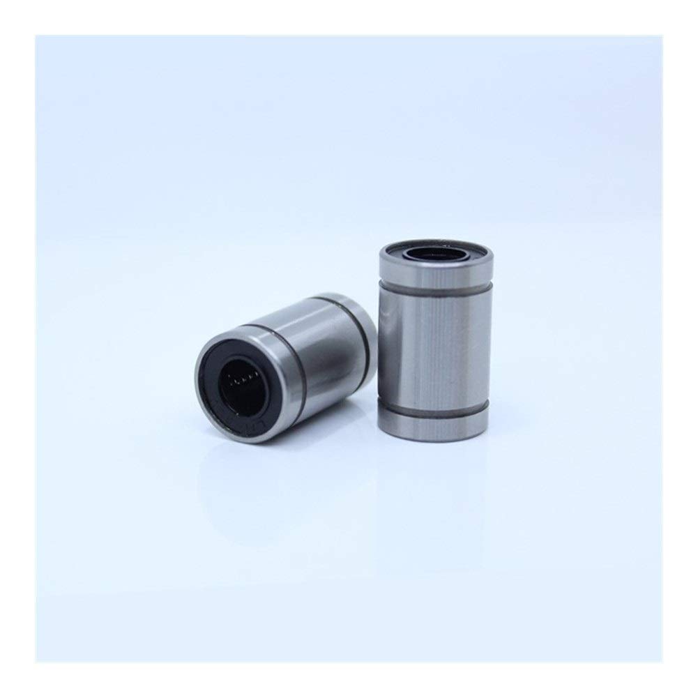 Roulement linéaire LM3UU LM4UU LM5UU LM6UU LM8UU LM10UU Douille de Mouvement linéaire ABEC-1 Roulement linéaire Standard 10 pièces Roulements à Billes linéaires(LM6UU A1 10PCS)