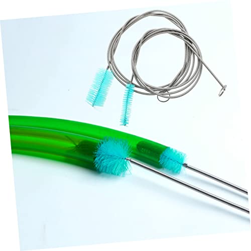 DOITOOL 1 Escova De Limpeza De Primavera Canudos Flexíveis Limpador De Palha Tubo De Drenagem Flexív