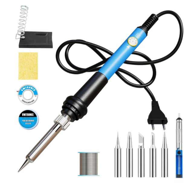 VMTRONIX Temperature Controlled Soldering Kit with 5 Tips (Pack of 8) - Image 1