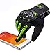 Produktbild ARTOP Motorradhandschuhe Touch Screen Anti-Rutsch Anti-Kollision Motorrad Handschuhe Sehr Guter Schutz für Herren(Grün, L)