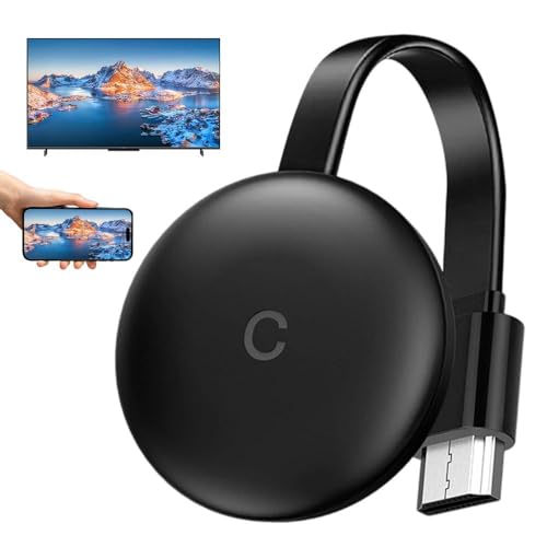 Foreverup Bezprzewodowy adapter HDMI, 5G Wireless HDMI Dongle, 4K Full HD Miracast HiFi Dongle, obsługa wideo dla telewizora, Android/iOS/laptopa/PC/monitora/obsługa telewizora/DLNA/Airplay