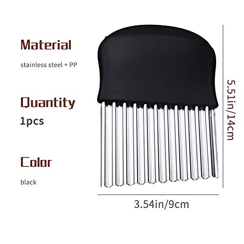 Groenteschaaf, roestvrij staal, golfsnijder, Speyang golfsnijder, friet chips snijmes voor het snijden van aardappelen… - Image 3