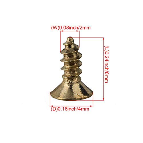 Tornillos de madera cabeza plana RDEXP 2 x 6mm miniatura 4