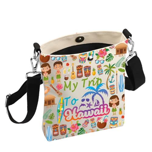 JYTAPP Hawaii Vacation Gift My Trip To Hawaii Crossbody Bag Purse for Women Hawaii Travel Gift Tropical Country Trip Bag3