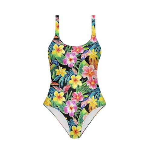 Image of Girls One Piece Swimsuit Beach Sport Athletic Bathing Suits Quick Dry Summer Hawaiian Swimwear for Teens Size 7-20