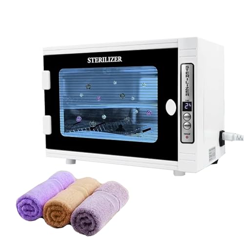 TOEDO Sterilizer Nail Tool Cabinet, 12L Large Capacity Sterilization Machine Cleaning Manicure Tools Multi-Functional Sterilizing Nail Cleaner Box for Nail & Beauty Salon