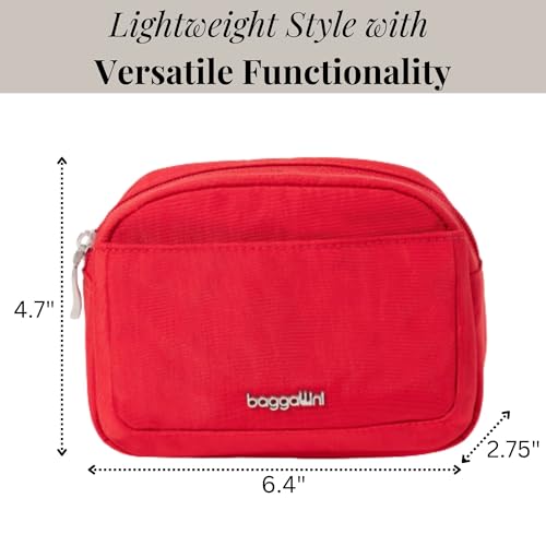 Baggallini Small Pocket Cosmetic - Lightweight 6x4 Makeup Bag - Travel Essentials Makeup Organizer2