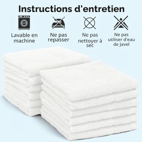 Débarbouillettes coton anti-irritation serviettes séchage rapide - 8