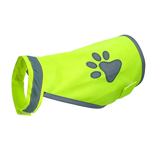 Doggie Style Store Yellow Hi-Vis High Visibility Fluorescent Dog Pet Puppy Safety Vest 5 Sizes Reflective Top Hi Vis Night Jacket Coat Shirt Size XL - Image 2