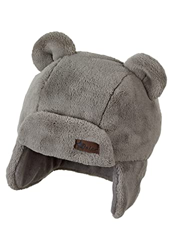 Sterntaler Baby - Jungen Mütze Baby Fliegermütze Flausch mit Ohren Gefüttert, beige meliert, 45