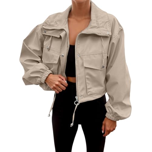 Veste bomber courte pour femme respirante veste d'extérieur été