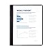 Blue Summit Supplies 25 Black Plastic Report Covers with Prongs, Black 3 Prong Clear Front Report Cover for Presentation, Document, and School Use, 0.42mm PP Plastic, Bulk 25 Pack