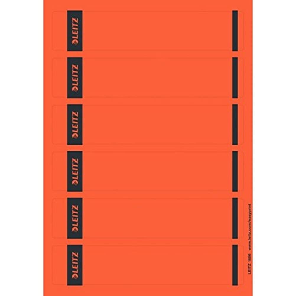 Leitz 16862025 self-adhesive label - self-adhesive labels (Red, Rectangle, Ring binder, Paper)
