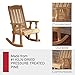 Amish Heavy Duty 600 Lb Mission Pressure Treated Rocking Chair (Unfinished)