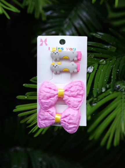 HAPPYMATES Multi Unicorn Ice Cream Hair Clips Set Baby Hairpin For Kids Girls Barrettes Colorful Hair Accessories Hair Clips for Girls Kids Toddlers Women (Psc Of 7+1, Barbie Animal Bow) (B0C4JMN31G) Amazon Price History, Amazon Price Tracker