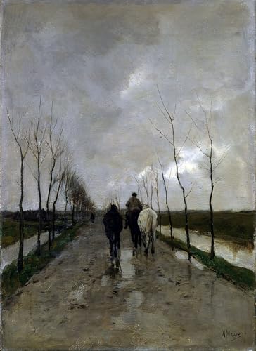 Peinture Anton Mauve décoration maison : une route hollandaise classique dans votre salon