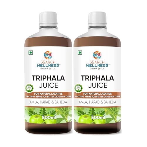 Image of Triphala Healthy Juice 500 ml (Pack's 2) | Amla Ayurvedic Juice | Constipation, Digestive Supplements For Women & Men | Good For Eye | No Added Sugar | GMO & BPA Free