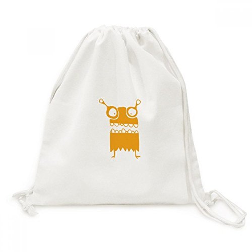 Sac cordon univers alien jaune en toile robuste et ultra léger