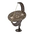 Whitehall Products 1271 Sun and Moon Sundial, French Bronze