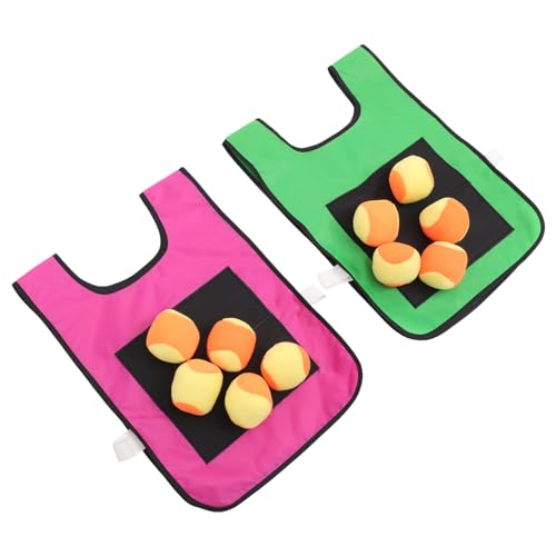 CLISPEED 1 Juego De Chaleco Adhesivo De Espuma para Pequeños Juguetes Adhesivos para Lanzar Etiquetas Balón Prisionero para Exteriores Atrapar Juguetes para A Granel
