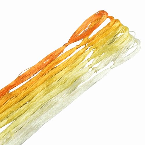 MINGGUXIUYI 8 Skeins Mulberry Silk Floss Embroidery Thread Floss-Cross Stitch Threads China Silk Woven Jewelry Threads DIY Sewing Kits (04)