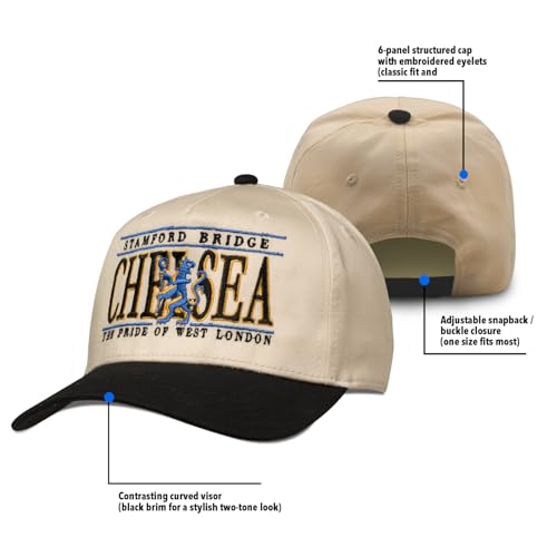 Chelsea Hat Snapback para Hombre y Mujer Beige miniatura 5