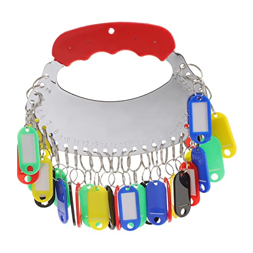 Veemoon Key Tag Holder Keyring Plate for Household Organize Keys Efficiently Metal Ring Time-Saving