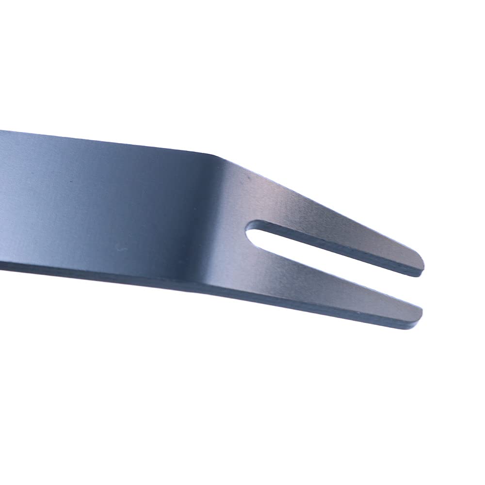 Aluminio Paquete de 2 Herramientas de Reparación de Divot de Golf Negro