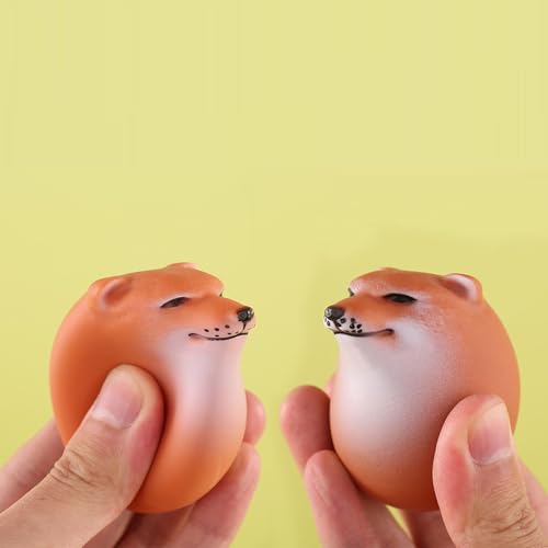 Ifukens しばこエッグ2個入り柴犬 卵 キーホルダー 可愛い 硬質タイプ犬 おもちゃ 噛むおもちゃストレス解消 グッズペットおもちゃ犬用エッグトイ クリエイティブ 柴子 おもしろガジェット しばこおもちゃたまご 癒しグッズ プレゼント (硬質タイプ+