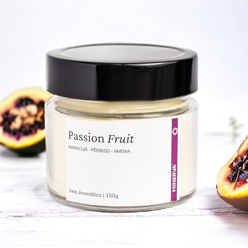 Vela Aromatica Artesanal Perfumada - 150g - Minerva Candles (Passion Fruit)