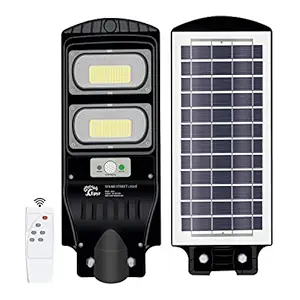 Epyz Plastic 60 Watt Solar Street Lights With Remote, 256 Leds, Motion Sensor And Dusk To Dawn For Garden, Street, Lawn [ With Out Pole ] [ Pack Of 1, Cold White Light ]