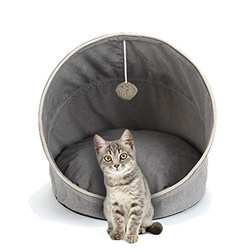 Rcsinway Cama dobrável para animais de estimação com areia para gatos túnel de areia para quatro est