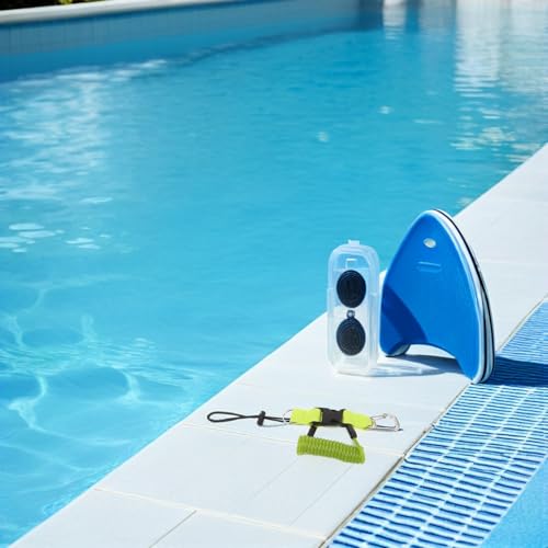Cordon de sécurité anti-perte jaune extensible pour matériel de plongée - 5